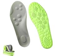 Plantillas Steppers para mujer, plantillas Cloudsole para hombres, plantilla ortopédica de espuma viscoelástica con tecnología 4D Cloud (1 unidad, verde, 2.5-3)