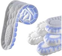 Plantillas suaves y elásticas transpirables para zapatos, plantillas 4D para zapatos deportivos, para correr y absorber el sudor, plantilla con tecnología 4D Cloud, plantillas deportivas 4D que