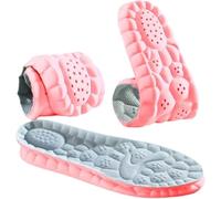 Plantillas suaves y elásticas y transpirables, plantillas de zapatos deportivos 4D, acolchado acolchado que absorbe el sudor, plantilla con tecnología 4D Cloud, plantillas deportivas 4D que absorben