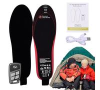 Plantillas Térmicas 3500Mah,Insertos Plantares Eléctricos con Calor Ajustable | 3 Modos Control Remoto para Senderismo Trabajo Exterior Motociclismo Camping Ciclismo Esquí