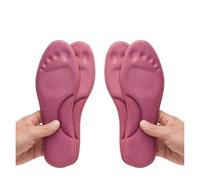 Plantillas térmicas autocalentadas for pies, almohadillas de espuma viscoelástica gruesas for invierno, zapatos deportivos for hombres y mujeres, for autocalentables(Rose red (4pcs),EU 41-42)