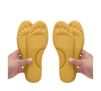 Plantillas térmicas autocalentadas for pies, almohadillas de espuma viscoelástica gruesas for invierno, zapatos deportivos for hombres y mujeres, for autocalentables(Yellow (4pcs),EU 43-44)