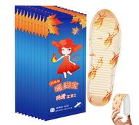 Plantillas térmicas para zapatos, 27 x 10,5 cm, calentadores de dedos, transpirables, calentamiento rápido, plantillas térmicas de 8 horas, calentadores de pies de invierno para acampar