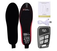 Plantillas Térmicas Recargables para Hombres - Batería de 3500 mAh, Plantillas Eléctricas de Calentamiento Rápido con 3 Configuraciones de Temperatura y Control Remoto | Calor de pies térmico recargab