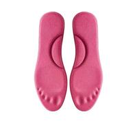 Plantillas térmicas supersuaves, ultra gruesas, reutilizables, no requiere batería, de algodón, absorben los golpes, cálidas, autocalentables (rojo púrpura, 3536)