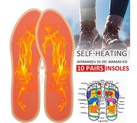 Plantillas térmicas Unisex Shoes Inserta zapatos Winter Warm para mantenerte abrigado con almohadillas de pieles de piel (3 Pairs)