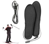 Plantillas térmicas USB - calentadores de pies eléctricos de felpa, almohadillas térmicas lavables, cómodas inserciones de zapatos | Solución de confort antideslizante para exteriores, po
