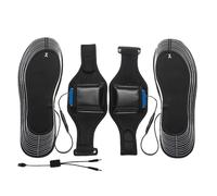 Plantillas térmicas USB,Plantillas eléctricas - Insertos cortables para zapatos térmicos eléctricos con carga USB, transpirable con batería de litio 8000 mAh y bolsa de batir