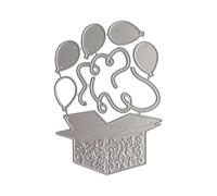 Plantillas troqueladas de acero al carbono para caja de regalo de globos, plantillas de grabado en relieve de metal para álbumes de recortes, tarjetas, tarjetas
