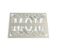 Plantillas troqueladas de metal con diseño de flores de mamá, moldes de corte para tarjetas fotográficas, diarios, álbumes de recortes, decoraciones de acero al carbono, troqueles de corte de flores