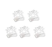 Plantillas troqueladas de Navidad, moldes de plantilla, campanas de Navidad, troqueles de corte de Metal para decoración de álbum de recortes, 5 uds