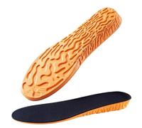 Plantillas Zapatos Plantillas deportivas invisibles for aumentar la altura de 1,5-3,5 cm, zapatos espuma con memoria EVA naranja(2.5cm,37-38)