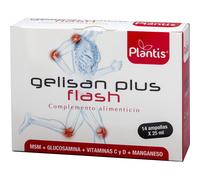 Plantis Gelisan Plus Flash Glucosamina + Cúrcuma + Msm 14 Ampollas