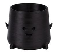 PlantMe Maceta Smira Smiles (6 cm), color negro