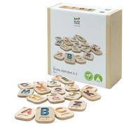 PlanToys Alfabeto Braille A-Z - Aprender a Leer Braille para Niños - Juguete Educativo de Escritura - Alfabeto Braille con 26 Fichas de Madera