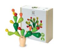 PlanToys Cactus Equilibrante - Juguete de Motricidad de Madera para Niños - Juego de Construcción - Juguete Educativo 3 años - Para 1-4 Jugadores