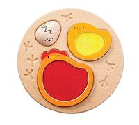 PlanToys - Puzle de Madera con diseño de Pollitos (5673)