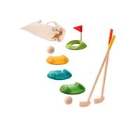 PlanToys Set de Mini Golf - Juego Completo de Golf para Niños - 2 Palos de Golf Tamaño Infantil, 2 Bolas de Golf - Juguetes Niños 3 Años
