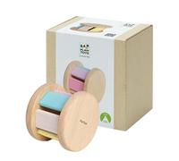 PlanToys Sonajero Bebé - Rodari Bebé Arcoíris - Sonajero Madera con Sonido Suave al Rodar - Juguete de Madera para Bebés 6 Meses - Pastel