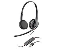 Plantronics с325 Binaural Head-Band Black Headset - Headsets (Media/Communication, Binaural, Head-Band, Black, Button, Wired)