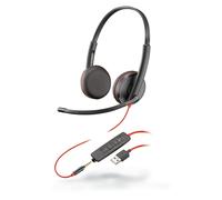 Plantronics - Blackwire 3225 USB-A Wired Headset - Dual-Ear (Stereo) with Boom M