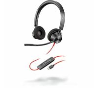 POLY Blackwire 3320 Auriculares Diadema USB Tipo C Negro, Rojo ( 214013-01 )