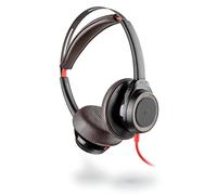 Plantronics Blackwire 7225 Binaural Diadema Negro, Rojo - Auriculares con micrófono (PC/Juegos, Binaural, Diadema, Negro, Rojo, Alámbrico, USB Tipo A)