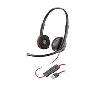 Plantronics Blackwire C3220, auriculares estéreo USB, color: negro