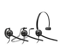Plantronics Encore Pro HW540 auricular con micrófono Monoaural gancho de oreja, Diadema, Banda para cuello Negro - Auriculares con micrófono (Centro de llamadas/Oficina, Monoaural, gancho de oreja, Diadema, Banda para cuello, Negro, Alámbrico, Supraaural)