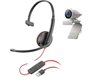 Plantronics Kit Poly Studio P5 Auricular Blackwire 3210 + Webcam Studio P5 1080P