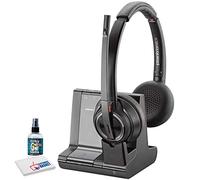 Plantronics Savi 8220 - Sistema de auriculares inalámbricos DECT 207325-01 con juego de limpieza