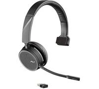 "Plantronics Voyager 4210 UC - Auricular con Bluetooth (tecnología BT-Dongle, con micrófono, Botones en los Auriculares), Color Negro"