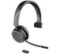 "Plantronics Voyager 4210 UC - Auricular con Bluetooth (tecnología BT-Dongle, con micrófono, Botones en los Auriculares), Color Negro"