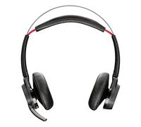 Plantronics - Voyager Focus UC (Poly) - Auricular Bluetooth de doble oído (estéreo) con micrófono de brazo - Cancelación activa del ruido USB-A - Compatible con PC/Mac
