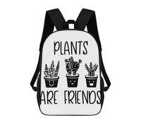 Plants Are Friends Mochila Grande Para Portátil Resistente Al Agua Para La Escuela - Perfecta Para Viajes, Trabajo Y Uso Diario 17inch