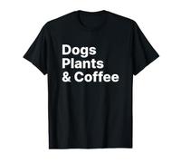 Plants Dogs Coffee - Plant Lover Dog Mama Mom Coffee Camiseta gráfica económica