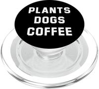 Plants Dogs Coffee - Plant Lover Dog Mama Mom Coffee PopSockets PopGrip para MagSafe