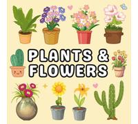 Plants & Flowers: Stress Relief Coloring Book with Bold and Easy Relaxation Designs for Adults and Kids