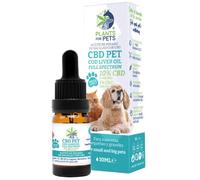 Plants For Pets Aceite CBD Perros 100% Natural |Relajante para perros y Calmante gatos| Fórmula mejorada para Articulaciones Ansiedad y estrés 10% CBD 1%CBG Omega 3 y Vitaminas A, D y E Full Spectrum