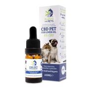 Plants For Pets Tranquilizante para Perros y Gatos Aceite de Cañamo 6000MG 10ml, 100% ecologico, Aceite para Perros de Higado de Bacalao Rico En Omega 3 y Vitaminas A, D y E.