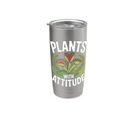 Plants With Attitude Plantas Carnivoras Tropicales Vaso térmico de acero inoxidable de doble pared