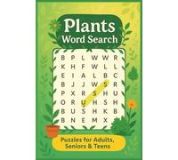 Plants Word Search Puzzle Book: Word Searches with Easy-to-Read Print about Plants, Flora, Flowers and More | 6x9 inches, 110 pages | 50+ Puzzles ... Gift for Vacations, Holidays and Relaxing Times