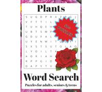 Plants Word Search Puzzle Book: Word Searches with Easy-to-Read Print about Plants, Trees, and More | 6X9 inches, 108 Pages | 50+ Puzzles … Gift for Vacations, Holidays and Free Times