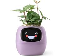 PLANTSIO AI Robot Inteligente para Plantar Mascotas con guía para el Cuidado de Plantas y Emojis Adorable compañero Vegetal con una Rica interacción gestual (Púrpura)