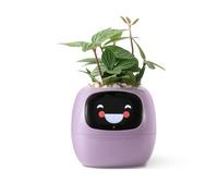 PLANTSIO AI Robot Inteligente para Plantar Mascotas con guía para el Cuidado de Plantas y Emojis Adorable compañero Vegetal con una Rica interacción gestual (Purple)