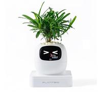 PLANTSIO Smart Pet Planter Robot Orientación sobre el cuidado de las plantas con emojis, adorable compañero de plantas con rica interacción de gestos, regalo de configuración de escritorio limpio