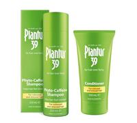 Plantur 39 Caffeine Shampoo and Conditioner Set - Previene y reduce la caída del cabello - Para cabello teñido y dañado - Favorece el crecimiento del cabello - 250 ml + 150 ml.