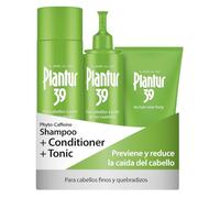 Plantur 39 Caffeine Shampoo Conditioner y Tonic - Previene y Reduce la Caída del Cabello - Para Cabello Fino y Quebradizo - Fórmula Única que Potencia el Crecimiento del Cabello - 250ml, 150ml, 200ml