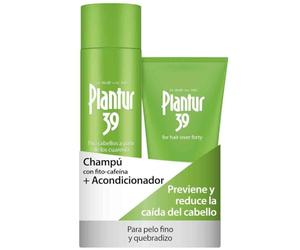 Plantur 39 Phyto Caffeine Shampoo y Conditioner I Champú Mujer con Cafeína 250 ml y Acondicionador 150 ml | Evita y Reduce la Anticaida Cabello | Para la Caida del Cabello Delgado y Frágil