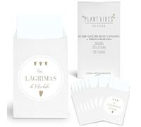 Plantvibes 100 Sobres y 100 Pegatinas de Lágrimas de Felicidad de Papel Natural en Estilo Vintage para la Boda, Pañuelos, Mitones y Joyas (brancas em português)